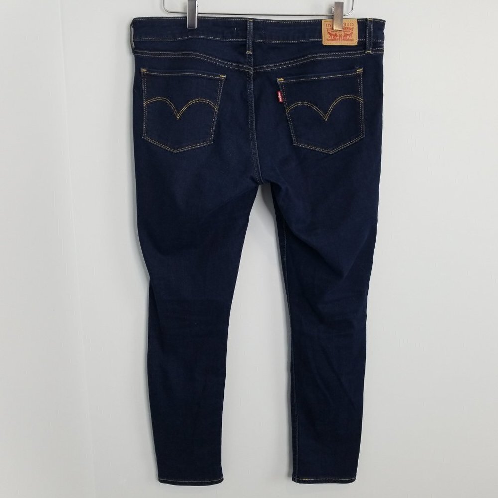 Levi's 711 Dark Wash Skinny Jeans 36 x 29.5" sz 32